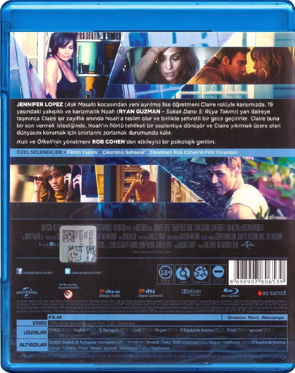 The Boy Next Door Blu-ray