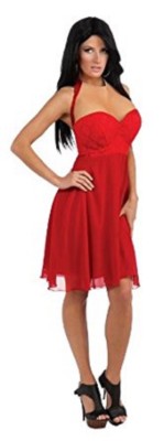 Womens Adult The Jersey Shore JWOWW Guidette Guido Red Dress Costume Outfit