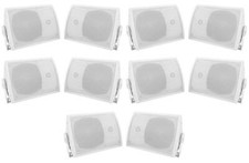10 Rockville HP5S 5.25" Outdoor/Indoor Home Theater Patio Speakers Swivel Mounts