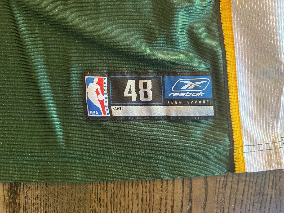 RARE Reebok Authentic DANNY FORTSON #21 Seattle SuperSonics Jersey