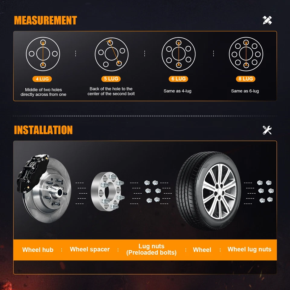 2 piezas 1.5" 6x5 12x1.5 tacos para Chevrolet Trailblazer GMC Envoy espaciadores de rueda Foto 2 de 4