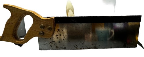 Durall Rock Maple MITRE BOX 12" Back Saw W/Original Box Vintage 1950'S - Picture 10 of 19