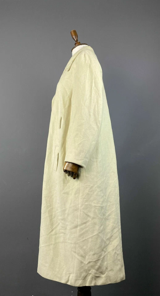 Marc Cain Beige Coat Wool Over Length Large Overcoat Coat XL US 16-18 UK 20-22 - Image 4 of 4