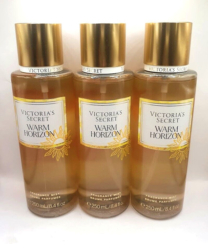 VICTORIA'S SECRET WARM HORIZON BODY MIST 8.4 FL OZ LIMITED EDITION (SET OF 3)