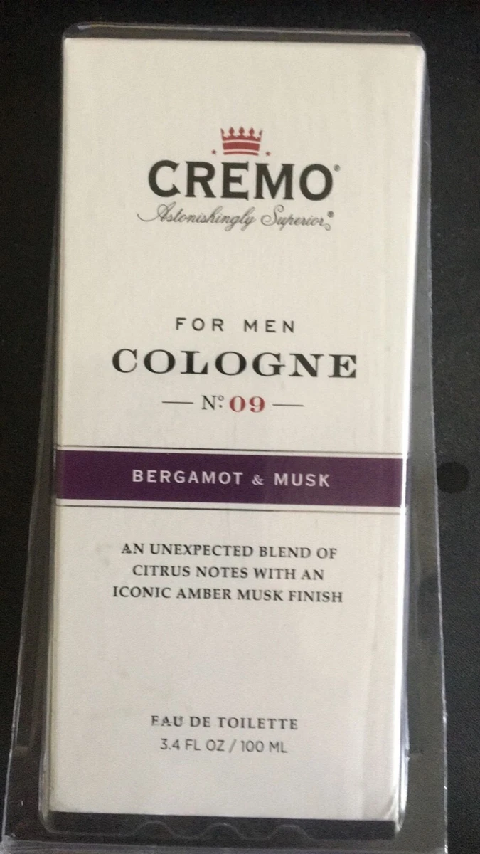 Cremo cologne bergamot and musk sale