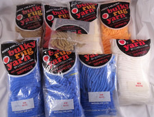 Latch Hook Rug Skeins Pre Cut Yarn Red Heart Lot 8  PARTIAL Craft DIY Destash