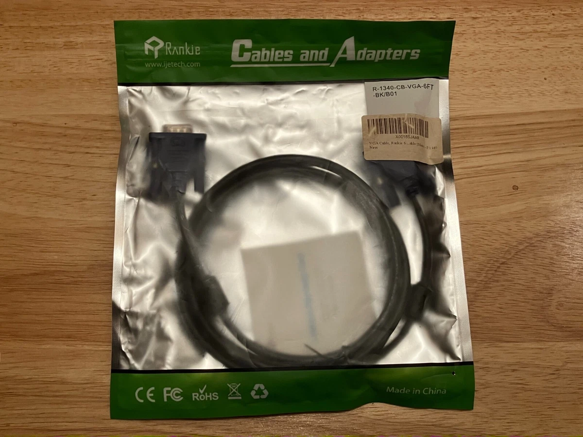 CAVO MONITOR SVGA VGA MASCHIO 15 POLI M/M 20 METRI PROLUNGA ANALOGICA VIDEO