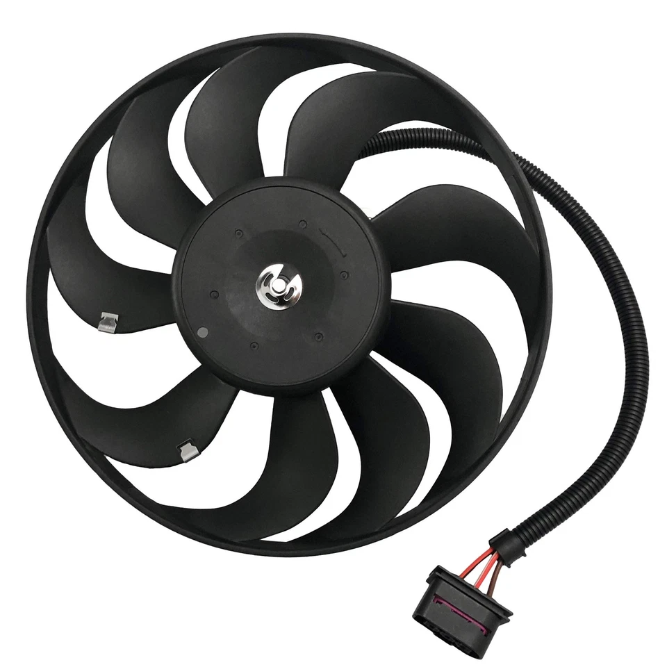 A/C Condenser Cooling Fan Assembly For Audi TT 2000-2002 Audi TT Quattro 2000-06 - Image 2 of 4