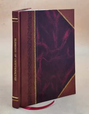 Elements of cryptanalysis : Prepared in the office of the Chief [Leather Bound]