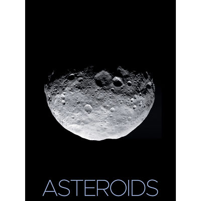 NASA Asteroid Protoplanet Vesta Nordpol riesiges Wandbild Poster Druck