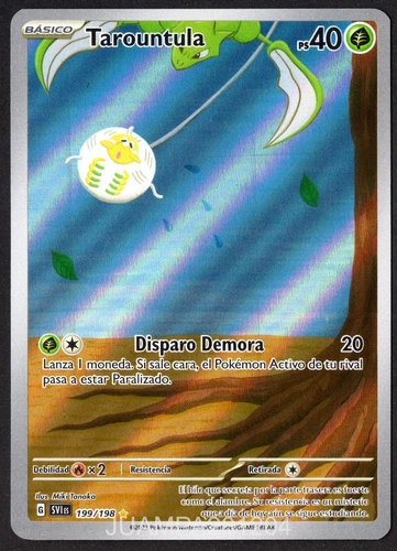 TAROUNTULA 199/198 SCARLET Y PURPLE CHROME POKEMON SCARLET & VIOLET 2023 TCG