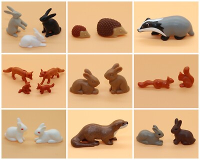 Playmobil Tiere zur Auswahl   Fuchs Dachs Eichhörnchen Hase Kaninchen   Wald