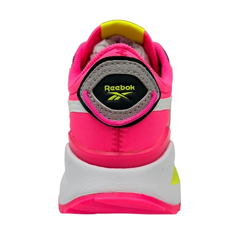 Reebok Forte Racer Youth Girls Athletic Sneakers Size 2Y Gray-Black-Pink Lace up - Picture 7 of 12