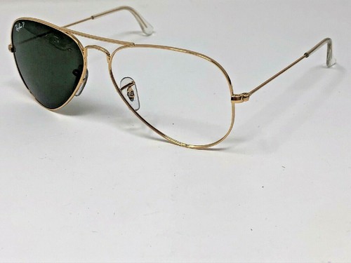 RAY-BAN RB3025 001/58 Sunglasses Frame Italy Aviator Gold/Clear 58-14-135  JO41 | eBay
