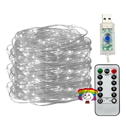 USB Twinkle LED String Fairy Lights Copper Wire Party Garden Remote 50-200 LED - Picture 14 of 18