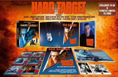 HARD TARGET 1+2 - 4K UHD+BLU-RAY STEELBOOK CE JEAN-CLAUDE VAN DAMME HARTE ZIELE