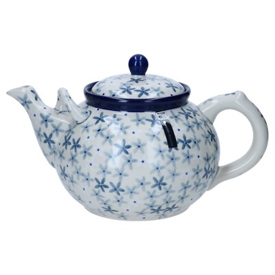 Bunzlau Castle Sea Star Teekanne 1,8L Keramik Blau Teapot  A-932