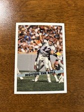 1992 Ultimate World League American Football  #181 Jim Kelly Moving the Ball F20