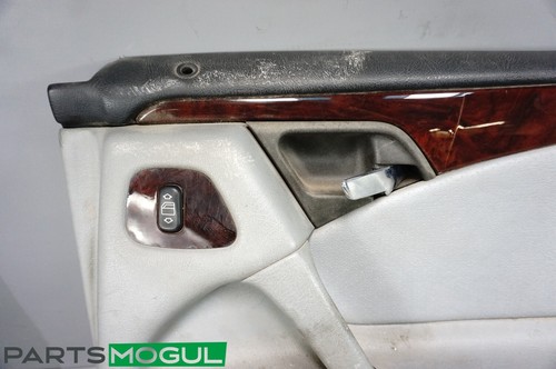 96-03 Mercedes W210 E320 Rear Right Passenger Side Interior Door Panel Trim OEM - Picture 4 of 12