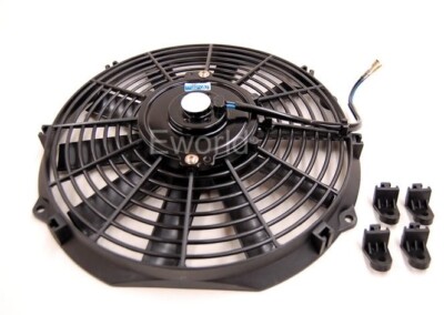 UNIVERSAL RADIATOR FAN COOLING NEW SLIM 12v  10in 10inch 10'' 10,0'' Pull Pusher