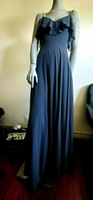 Jenny Yoo Collection Womens Greyish Navy Dress size 2