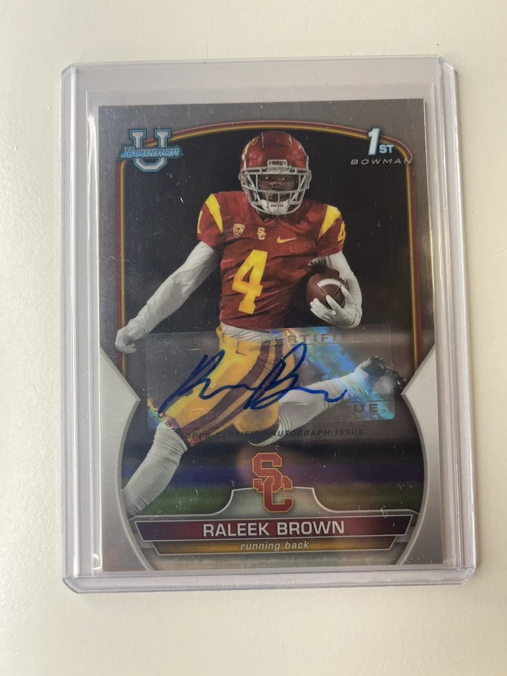 Bowman Chrome University Raleek Brown 1st Auto Arizona State Sun Devil - Image 3 of 3