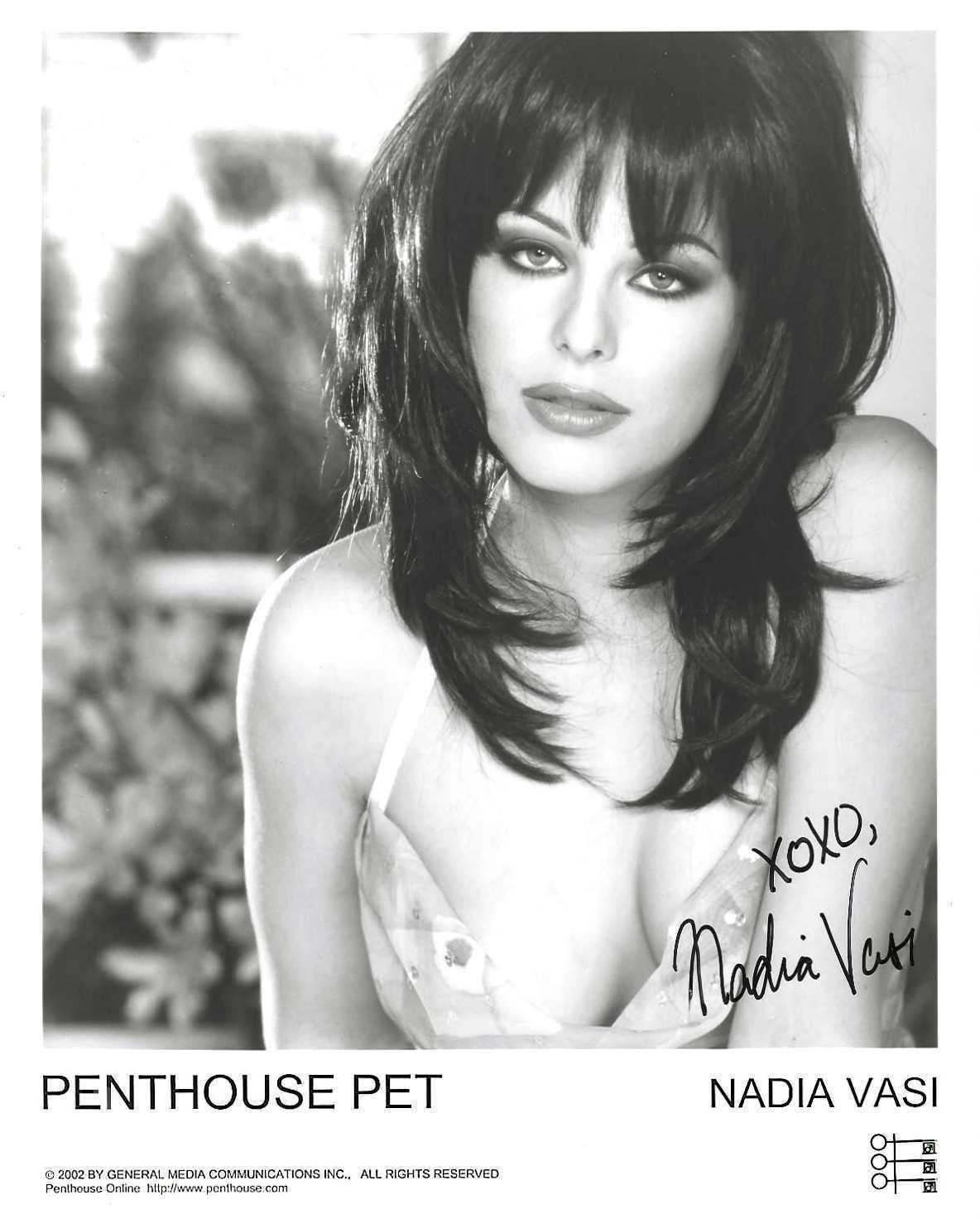 Nadia Vasi Penthouse Pet July 2002 Signed Promo Autographed Porn Star