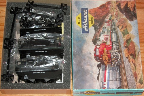HO ATHEARN 5574 AAR 50 TON HOPPER KIT 5-PK CANADIAN PACIFIC CP NO WEIGHT PLATES