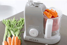 BEABA BabyCook Solo Electric Baby Food Maker Processor Blender Steamer - BEA010A