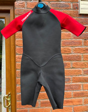 Tribord Child's 122/133cm Shortie Wetsuit for Sailing Surfing Swimming, Snorkel