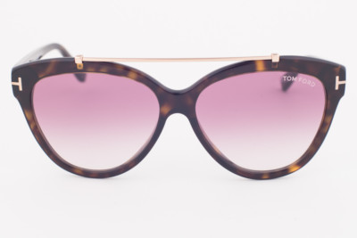 Tom Ford Sunglasses Women Butterfly TF 518 Black 52z Livia 