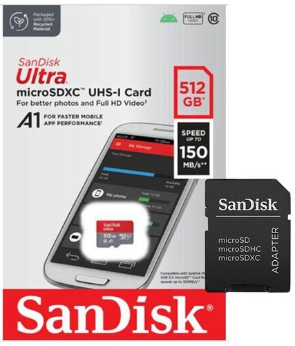 SanDisk ULTRA 32GB 64GB 128GB 256GB 512GB Micro SD Memory card C10 A1 120MB/s IT - Zdjęcie 6 z 10