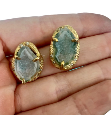 Lyric Geode & Zircon Post Earrings ,  '' Diameter - Banana Republic Overstock