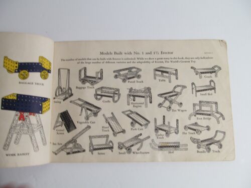 1938 Gilbert Erector Set Instruction Book Complete How To Make 'Em Book Manual - Picture 3 of 13