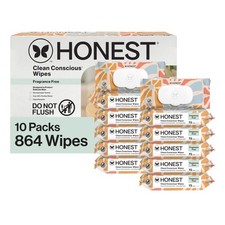 The Honest Company Hypoallergenic Multi-Use 72 Count Pack of 12 , Sunburst