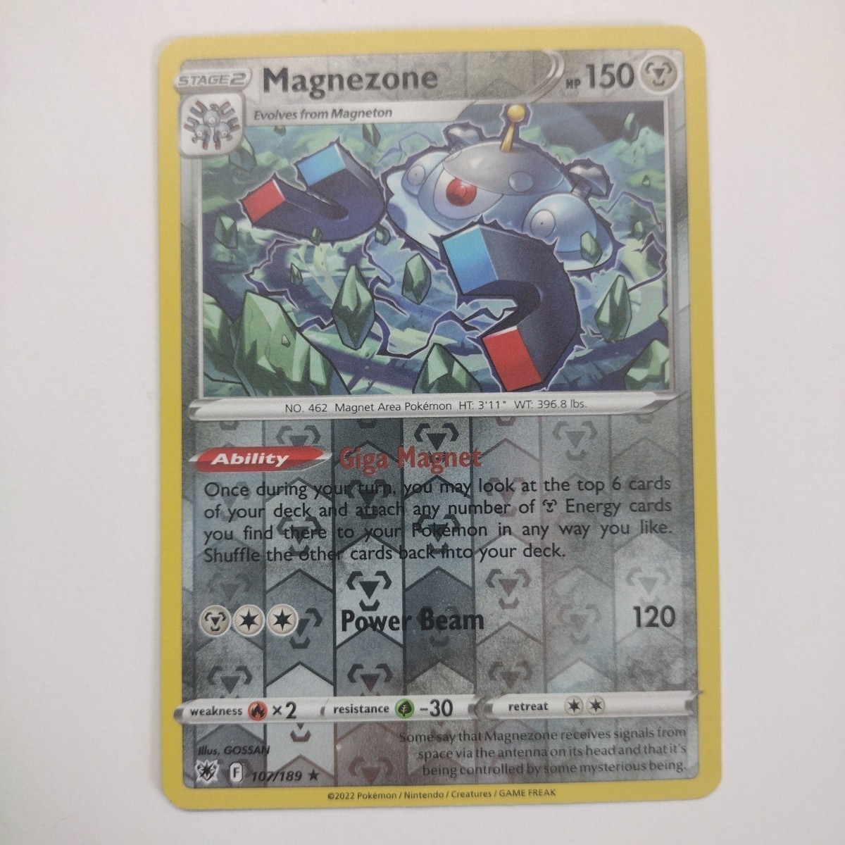 107/189 MAGNEZONE REVERSE HOLO ASTRAL RADIANCE POKEMON CARD