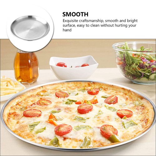 Edelstahl Grillpfanne Pizzaplatten zum Servieren Backformen Ofen - Bild 7 von 12