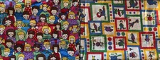 NEW 100 COTTON COLORFUL QUILTING FABRIC 2 PIECES 2 YARDS EACH TOTAL 4 YARDS