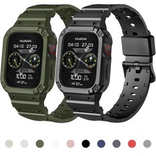 Rugged Apple Watch Band Bumper Case Cover Strap Iwatch SE 9 8 7 6 5 4 3 2