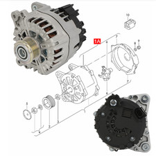 Lichtmaschine Generator Für Porsche Cayenne Panamera 220A VW TOUAREG 3.0 V6 TDI