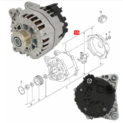 Lichtmaschine Generator Für Porsche Cayenne Panamera 220A VW TOUAREG 3.0 V6 TDI