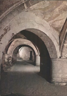 Gloucestershire Gloucester, United Kingdom Cathedral The Crypt Arched Passageway