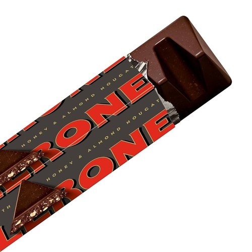 Toblerone Dark Chocolate Bar Honey & Almond 100g (Choose Quantity) - Picture 2 of 2
