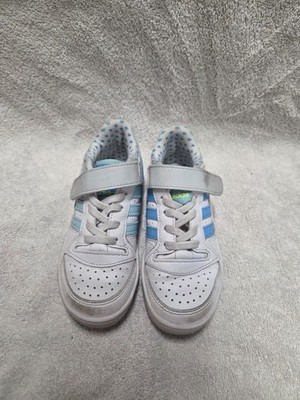 adidas Forum Low Elastic Toddler Shoes Size 11K White/Blue Heart GZ0800 Rare