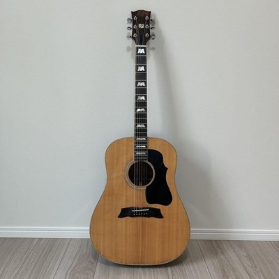 Acoustic Guitar M.G. Morris MG-60 Natural Made in Japan with Hard Case