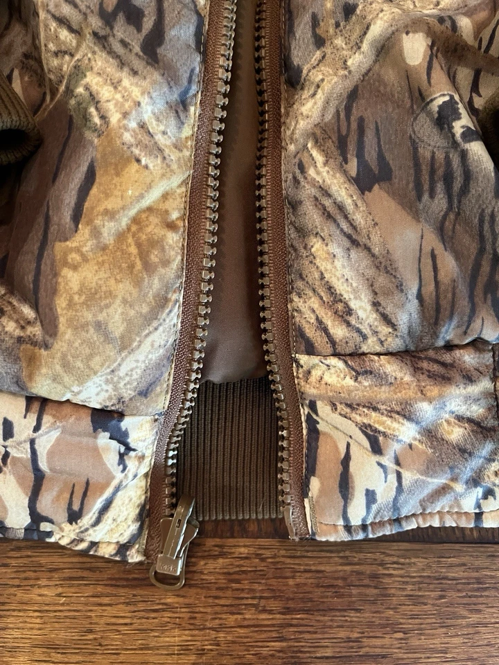 Vintage Columbia Mossy Oak Shadow Branch Large Reversible Jacket Liner Camo - Image 4 of 4