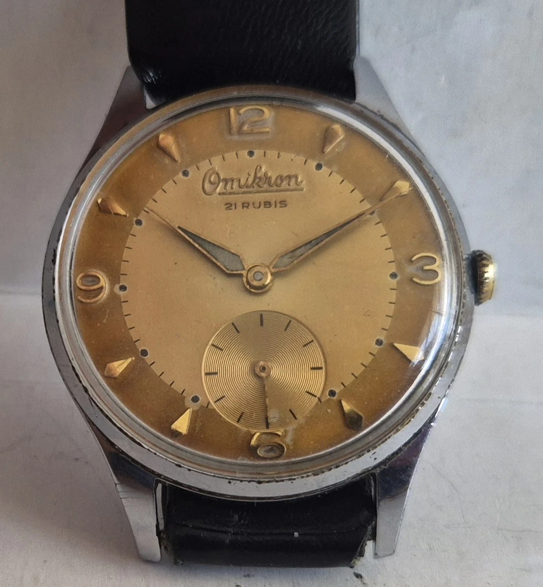 Omikron Men's Mechanical Hand-Winding Wristwatches for sale | eBay