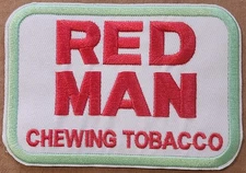 Red Man Chewing Tobacco embroidered Iron on patch