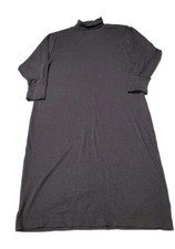 Prologue Grey Mock Neck Long Sleeve Dress Size Small Quality Comfort Long Dress