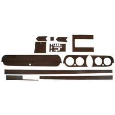 1965-66 Ford Mustang Deluxe Interior Woodgrain Dash Trim Set